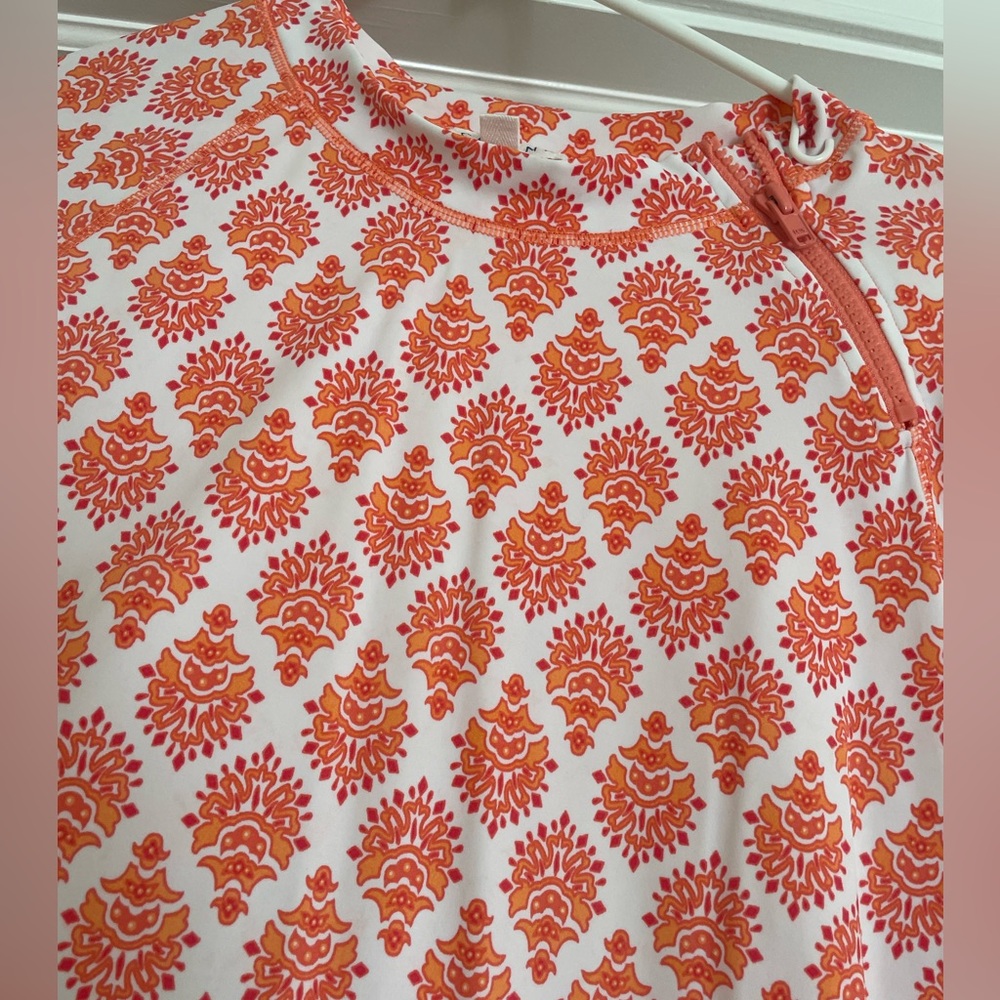 CABANA Life Nantucket Swim Shirt CORAL XLARGE UPF50 Beach VaCaTioN Wicking - Picture 2 of 12